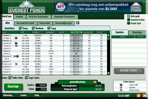 Everest Poker Lobby